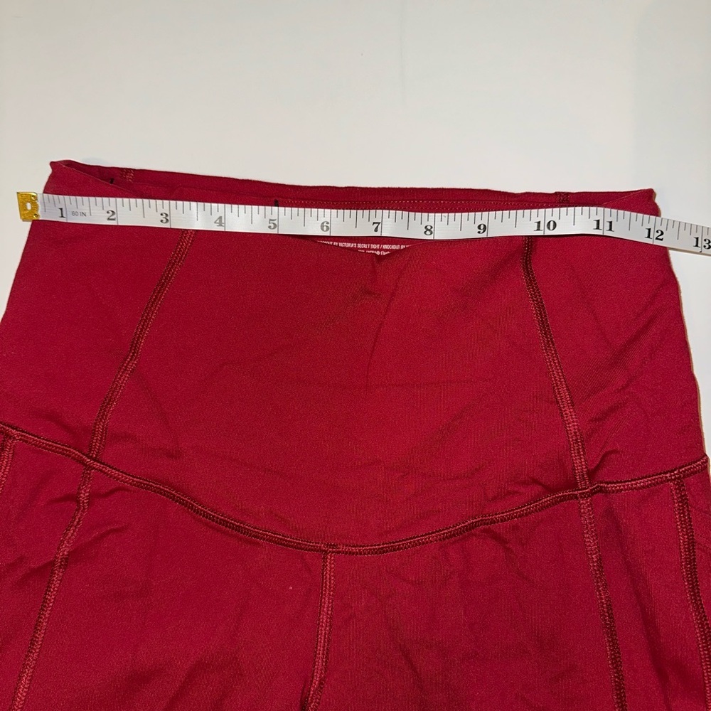 Victoria’s Secret Knockout Tight Leggings Women’s Small Pink Red Pockets - Picture 5 of 7